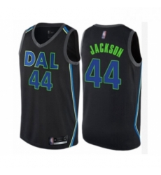 Youth Dallas Mavericks 44 Justin Jackson Swingman Black Basketball Jersey City Edition 