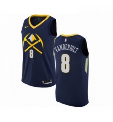 Mens Nike Denver Nuggets 8 Jarred Vanderbilt Swingman Navy Blue NBA Jersey City Editio