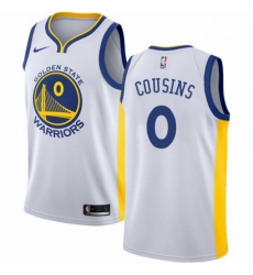 Mens Nike Golden State Warriors 0 DeMarcus Cousins White NBA Swingman Association Edition Jersey 