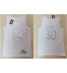 Warriors 30 Stephen Curry White Nike Swingman MVP Jersey