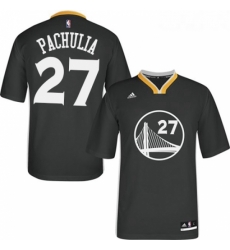 Womens Adidas Golden State Warriors 27 Zaza Pachulia Authentic Black Alternate NBA Jersey