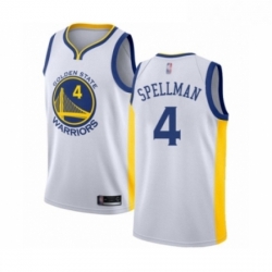 Womens Golden State Warriors 4 Omari Spellman Swingman White Basketball Jersey Association Edition 