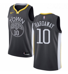 Womens Nike Golden State Warriors 10 Tim Hardaway Swingman Black Alternate NBA Jersey Statement Edition