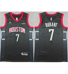 Men Houston Rockets 7 Kevin Durant Black Statement Edition Stitched Jersey