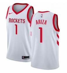 Womens Nike Houston Rockets 1 Trevor Ariza Swingman White Home NBA Jersey Association Edition