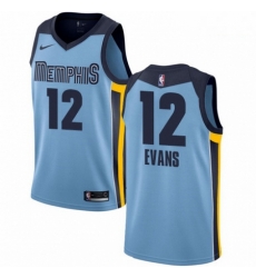 Mens Nike Memphis Grizzlies 12 Tyreke Evans Authentic Light Blue NBA Jersey Statement Edition 