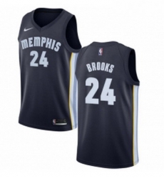 Womens Nike Memphis Grizzlies 24 Dillon Brooks Swingman Navy Blue Road NBA Jersey Icon Edition 