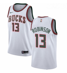 Youth Nike Milwaukee Bucks 13 Glenn Robinson Authentic White Fashion Hardwood Classics NBA Jersey 