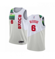 Youth Nike Milwaukee Bucks 6 Eric Bledsoe White Swingman Jersey Earned Edition 