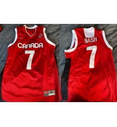 Men Canada Active Player Custom Red Basketball Jersey