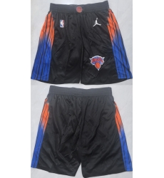 Men New Yok Knicks Black Shorts  Run Small 