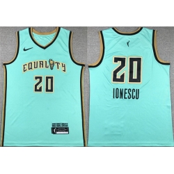 Men New York Liberties 20 Sabrina Ionescu Teal Stitched Jersey