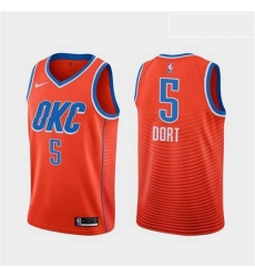 Men Nike Thunders 5 Luguentz Dort Orange City Edition Jersey