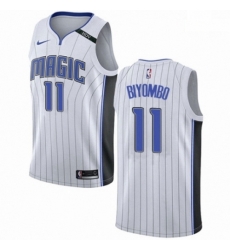 Mens Nike Orlando Magic 11 Bismack Biyombo Authentic NBA Jersey Association Edition