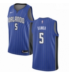 Mens Nike Orlando Magic 5 Mohamed Bamba Swingman Royal Blue NBA Jersey Icon Edition 