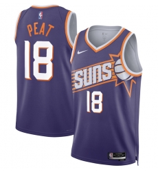 Men Phoenix Suns  18 Koa Peat Purple 2026 Draft Icon Edition Stitched Basketball Jersey