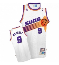 Mens Adidas Phoenix Suns 9 Dan Majerle Swingman White Throwback NBA Jersey