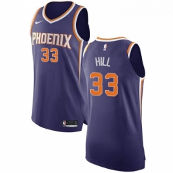 Youth Nike Phoenix Suns 33 Grant Hill Authentic Purple Road NBA Jersey Icon Edition