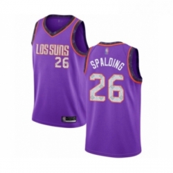 Youth Phoenix Suns 26 Ray Spalding Swingman Purple Basketball Jersey 2018 19 City Edition 