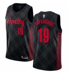 Youth Nike Portland Trail Blazers 19 Georgios Papagiannis Swingman Black NBA Jersey City Edition 