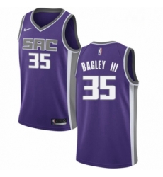 Mens Nike Sacramento Kings 35 Marvin Bagley III Swingman Purple NBA Jersey Icon Edition 