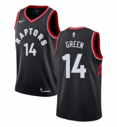 Mens Nike Toronto Raptors 14 Danny Green Swingman Black NBA Jersey Statement Edition 