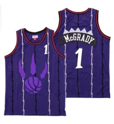 Raptors 1 Tracy McGrady Purple Logo Retro Jersey 5