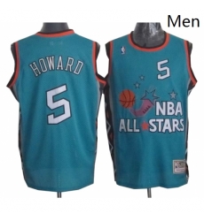 Mens Mitchell and Ness Washington Wizards 5 Juwan Howard Swingman Light Blue 1996 All Star Throwback NBA Jersey