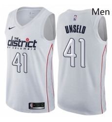 Mens Nike Washington Wizards 41 Wes Unseld Swingman White NBA Jersey City Edition