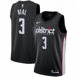 Womens Nike Washington Wizards 3 Bradley Beal Swingman Black NBA Jersey City Edition 