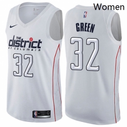 Womens Nike Washington Wizards 32 Jeff Green Swingman White NBA Jersey City Edition 