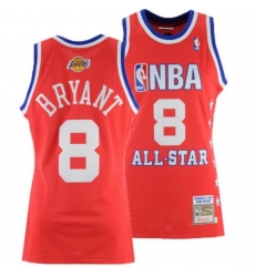 Men Lakers 8 Kobe Bryant Orange All Star Jersey