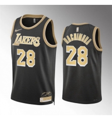 Men Los Angeles Lakers 28 Rui Hachimura Black 2024 Select Series Stitched Basketball Jersey