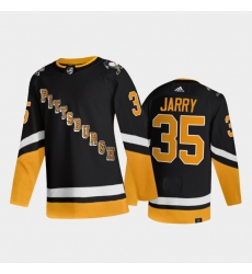 Men Pittsburgh Penguins 35 Tristan Jarry 2021 2022 Black Stitched Jersey