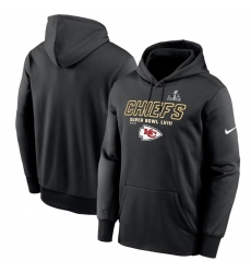 Men Kansas City Chiefs Black Super Bowl LVIII Iconic Pullover Hoodie