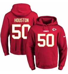 NFL Mens Nike Kansas City Chiefs 50 Justin Houston Red Name Number Pullover Hoodie