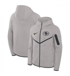 Men San Francisco 49ers Grey Tech Fleece Windrunner Full Zip Hoodie