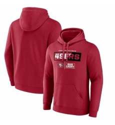 Men San Francisco 49ers Scarlet X Bud Light Pullover Hoodie