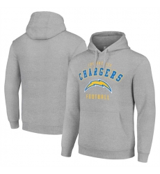 Men Los Angeles Chargers Grey Pullover Hoodie