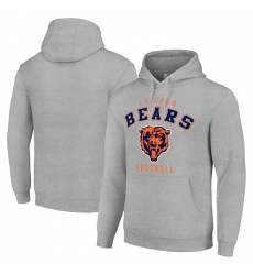 Men Chicago Bears Heather Gray Pullover Hoodie