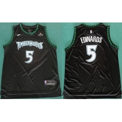 Men Minnesota Timberwolves 5 Anthony Edwards Black 2025 Classic Edition Stitched jersey