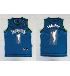 Men Minnesota Timberwolves Anthony Edwards #1 Adidas Swingman Jersey