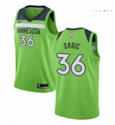 Mens Nike Minnesota Timberwolves 36 Dario Saric Swingman Green NBA Jersey Statement Edition 