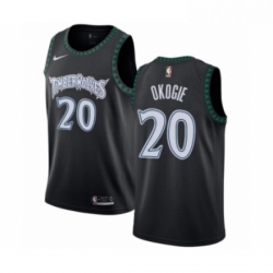 Womens Nike Minnesota Timberwolves 20 Josh Okogie Swingman Black Hardwood Classics Jersey 