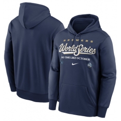 Men Milwaukee Brewers Navy 2026 World Series Collection Therma Fleece Hoodie