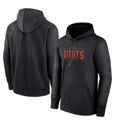 Men San Francisco Giants Black Pregame Performance Pullover Hoodie