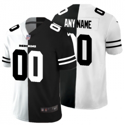 Men Women Youth Toddler Washington Redskins Custom Men Black V White Peace Split Nike Vapor Untouchable Limited NFL Jersey