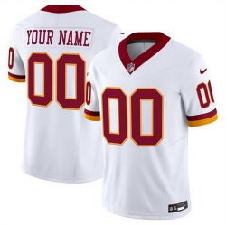 Men Women Youth Washington Commanders Active Player Custom White 2025 F U S E  Throwback Vapor Limited Stitched Football Jersey