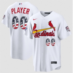 Men St  Louis Cardinals Active Player Custom White 2026 All Star Edition Stars   Stripes Stadium Pick A Player Stitched Baseball Jersey