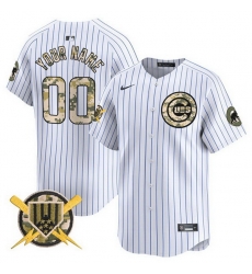 Men Women Youth Chicago Cubs Active Player Custom White Armed Forces Day Vapor Limited Stitche Baseball Jersey